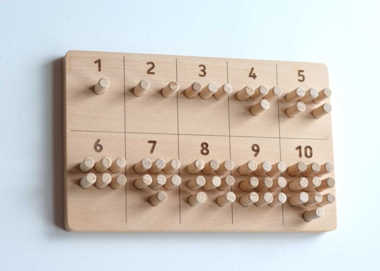 Drvena igračka brojevi sa štapićima,montesori igračka